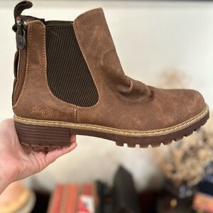 Brown Chelsea Boots with Suede Upper